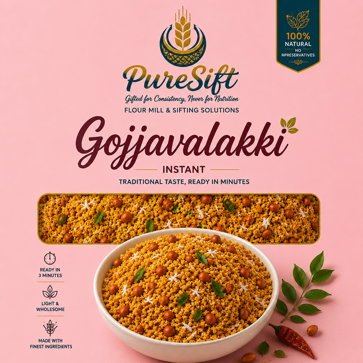 PureSift Instant Gojjavalakki