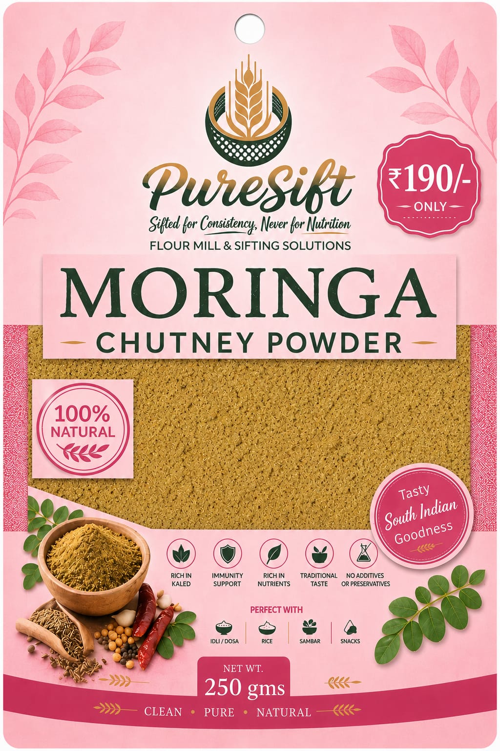 PureSift Moringa Chutney Powder