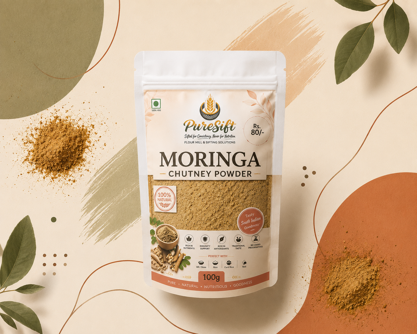 PureSift Moringa Chutney Powder