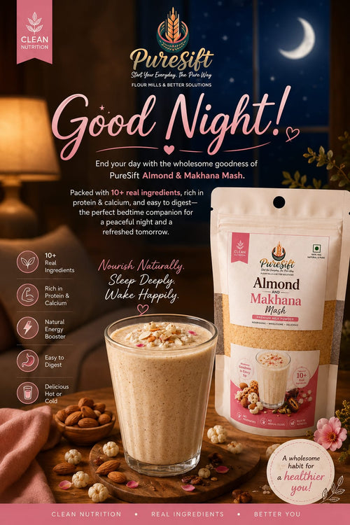 PureSift Almond And Makhana Mash - Milk Powder